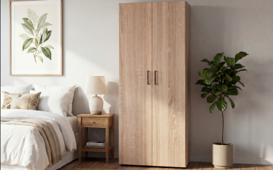 Double-winged wardrobe with clothes rod Massimo Comfort 1 Double-winged wardrobe with clothes rod